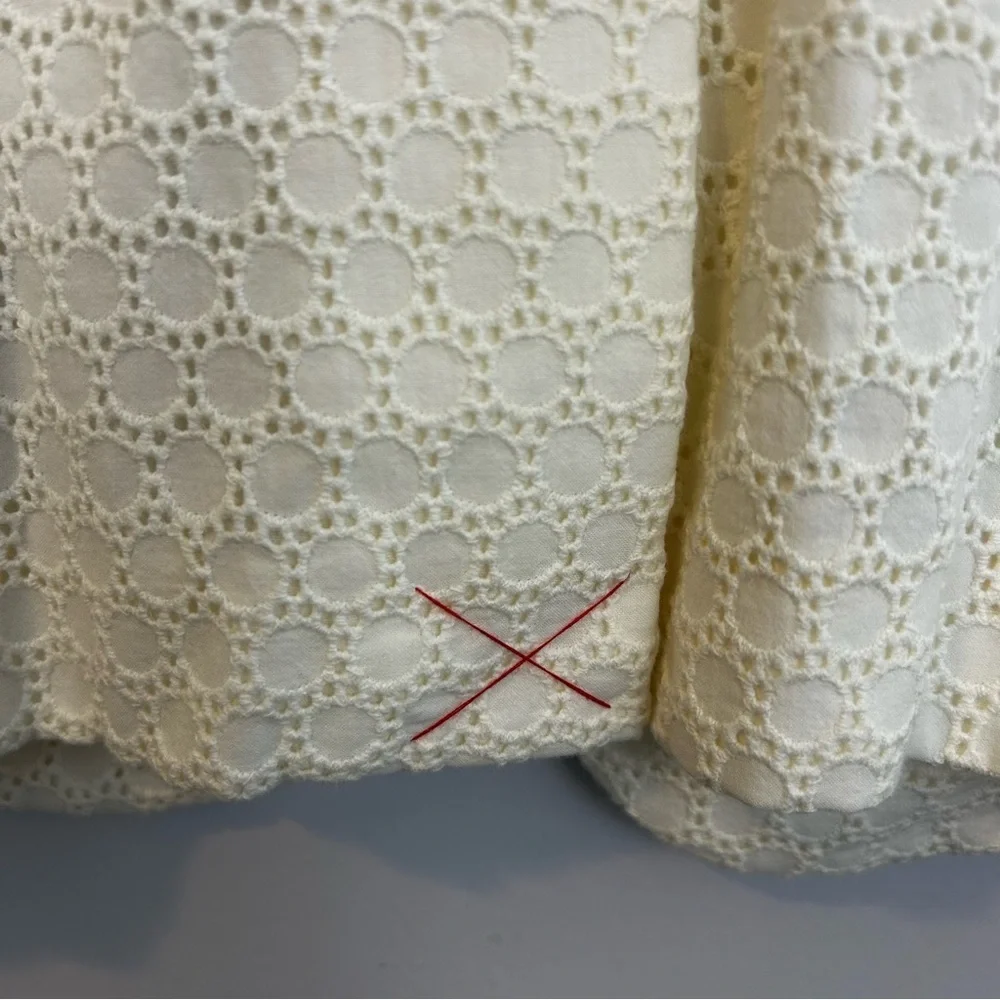 NWOT Boden Ivory Eyelet Lace Cotton Fitted Blazer/Jacket Size 4 NEW